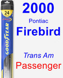 Passenger Wiper Blade for 2000 Pontiac Firebird - Hybrid