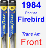 Front Wiper Blade Pack for 1984 Pontiac Firebird - Hybrid