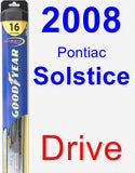 Driver Wiper Blade for 2008 Pontiac Solstice - Hybrid