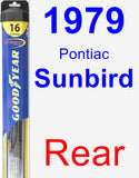 Rear Wiper Blade for 1979 Pontiac Sunbird - Hybrid