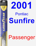 Passenger Wiper Blade for 2001 Pontiac Sunfire - Hybrid