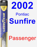 Passenger Wiper Blade for 2002 Pontiac Sunfire - Hybrid