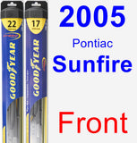 Front Wiper Blade Pack for 2005 Pontiac Sunfire - Hybrid