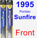 Front Wiper Blade Pack for 1995 Pontiac Sunfire - Hybrid