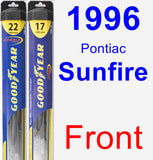 Front Wiper Blade Pack for 1996 Pontiac Sunfire - Hybrid