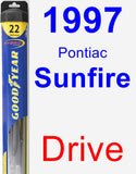 Driver Wiper Blade for 1997 Pontiac Sunfire - Hybrid