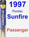 Passenger Wiper Blade for 1997 Pontiac Sunfire - Hybrid