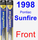 Front Wiper Blade Pack for 1998 Pontiac Sunfire - Hybrid