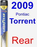 Rear Wiper Blade for 2009 Pontiac Torrent - Hybrid