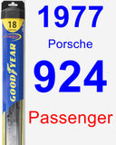 Passenger Wiper Blade for 1977 Porsche 924 - Hybrid