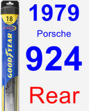 Rear Wiper Blade for 1979 Porsche 924 - Hybrid