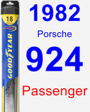 Passenger Wiper Blade for 1982 Porsche 924 - Hybrid