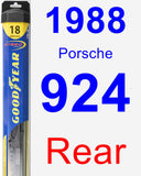 Rear Wiper Blade for 1988 Porsche 924 - Hybrid