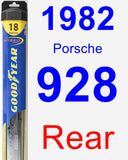 Rear Wiper Blade for 1982 Porsche 928 - Hybrid