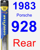 Rear Wiper Blade for 1983 Porsche 928 - Hybrid