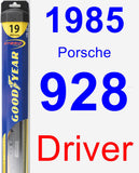 Driver Wiper Blade for 1985 Porsche 928 - Hybrid