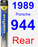 Rear Wiper Blade for 1989 Porsche 944 - Hybrid