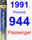 Passenger Wiper Blade for 1991 Porsche 944 - Hybrid