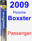 Passenger Wiper Blade for 2009 Porsche Boxster - Hybrid