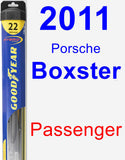 Passenger Wiper Blade for 2011 Porsche Boxster - Hybrid