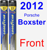 Front Wiper Blade Pack for 2012 Porsche Boxster - Hybrid