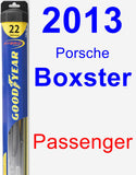 Passenger Wiper Blade for 2013 Porsche Boxster - Hybrid