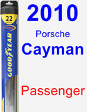 Passenger Wiper Blade for 2010 Porsche Cayman - Hybrid