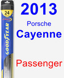 Passenger Wiper Blade for 2013 Porsche Cayenne - Hybrid