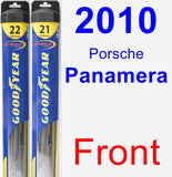 Front Wiper Blade Pack for 2010 Porsche Panamera - Hybrid