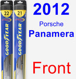 Front Wiper Blade Pack for 2012 Porsche Panamera - Hybrid