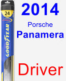 Driver Wiper Blade for 2014 Porsche Panamera - Hybrid