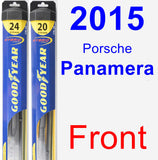 Front Wiper Blade Pack for 2015 Porsche Panamera - Hybrid