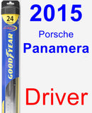 Driver Wiper Blade for 2015 Porsche Panamera - Hybrid