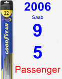 Passenger Wiper Blade for 2006 Saab 9-5 - Hybrid