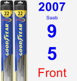 Front Wiper Blade Pack for 2007 Saab 9-5 - Hybrid