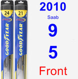 Front Wiper Blade Pack for 2010 Saab 9-5 - Hybrid