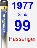 Passenger Wiper Blade for 1977 Saab 99 - Hybrid