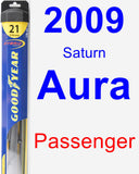 Passenger Wiper Blade for 2009 Saturn Aura - Hybrid