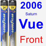 Front Wiper Blade Pack for 2006 Saturn Vue - Hybrid