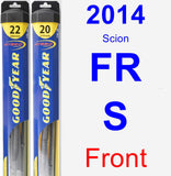 Front Wiper Blade Pack for 2014 Scion FR-S - Hybrid