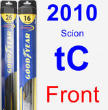 Front Wiper Blade Pack for 2010 Scion tC - Hybrid