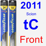 Front Wiper Blade Pack for 2011 Scion tC - Hybrid