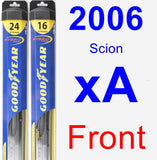 Front Wiper Blade Pack for 2006 Scion xA - Hybrid