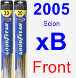 Front Wiper Blade Pack for 2005 Scion xB - Hybrid