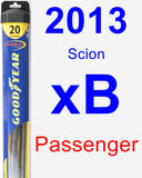 Passenger Wiper Blade for 2013 Scion xB - Hybrid