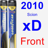 Front Wiper Blade Pack for 2010 Scion xD - Hybrid