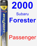 Passenger Wiper Blade for 2000 Subaru Forester - Hybrid