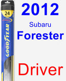 Driver Wiper Blade for 2012 Subaru Forester - Hybrid