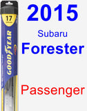 Passenger Wiper Blade for 2015 Subaru Forester - Hybrid