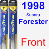 Front Wiper Blade Pack for 1998 Subaru Forester - Hybrid